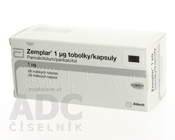 Zemplar 1 µg kapsuly cps mol (blis.PVC/fluóropolymér/Al) 1x28 ks (Lieky na predpis)