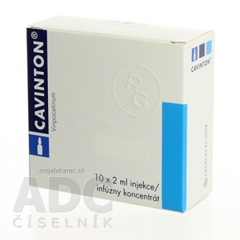 CAVINTON con inf 10 mg 10x2 ml (Lieky na predpis)