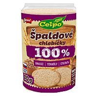 CELPO 100 % celozrnné extra jemné chlebíčky špalda 80 g