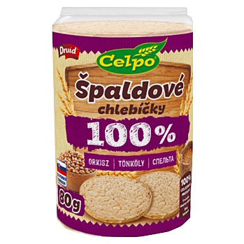 CELPO Špaldové extra jemné chlebíčky 80 g (Krehké chlebíky a pufované výrobky)