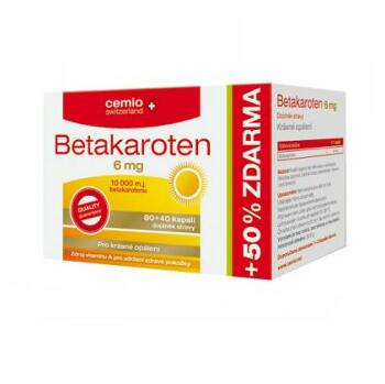 CEMIO Betakarotén 6 mg 80 + 40 kapsúl ZADARMO
