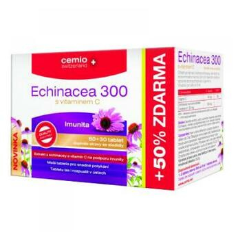 Cemio Echinacea 300 s vitamínom C 60 + 30 toboliek