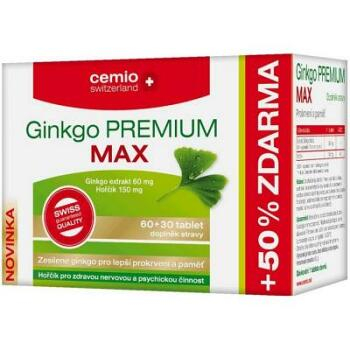 Cemio Ginkgo premium max 60 + 30 tabliet