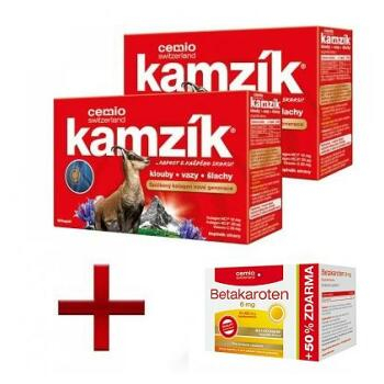 CEMIO Kamzík 2x60 kapsúl + Betakarotén s biotínom 6 mg 80+40 kapsúl ZADARMO