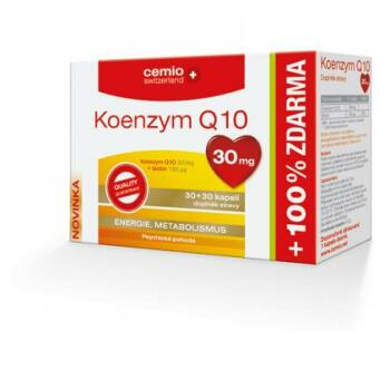 CEMIO Koenzým Q10 30 mg 30+30 kapsúl ZADARMO