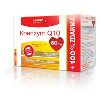 CEMIO Koenzým Q10 60 mg 30 + 30 kapsúl ZADARMO