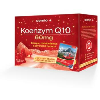 Cemio Koenzým Q10 60mg s biotínom 30 + 30 kapsúl + darček