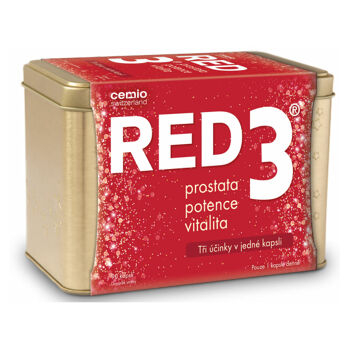 CEMIO RED3 Prostata, potencia, vitalita v plechovej krabičke 90 kapsúl