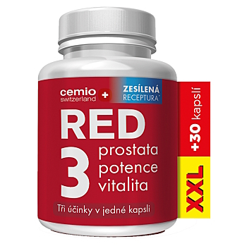 CEMIO RED3 XXL 90 + 30 kapsúl (Potencia, erekcia) - Prírodné, Viaczložkové