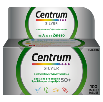 CENTRUM Multivitamín silver 50+ 100 tabliet