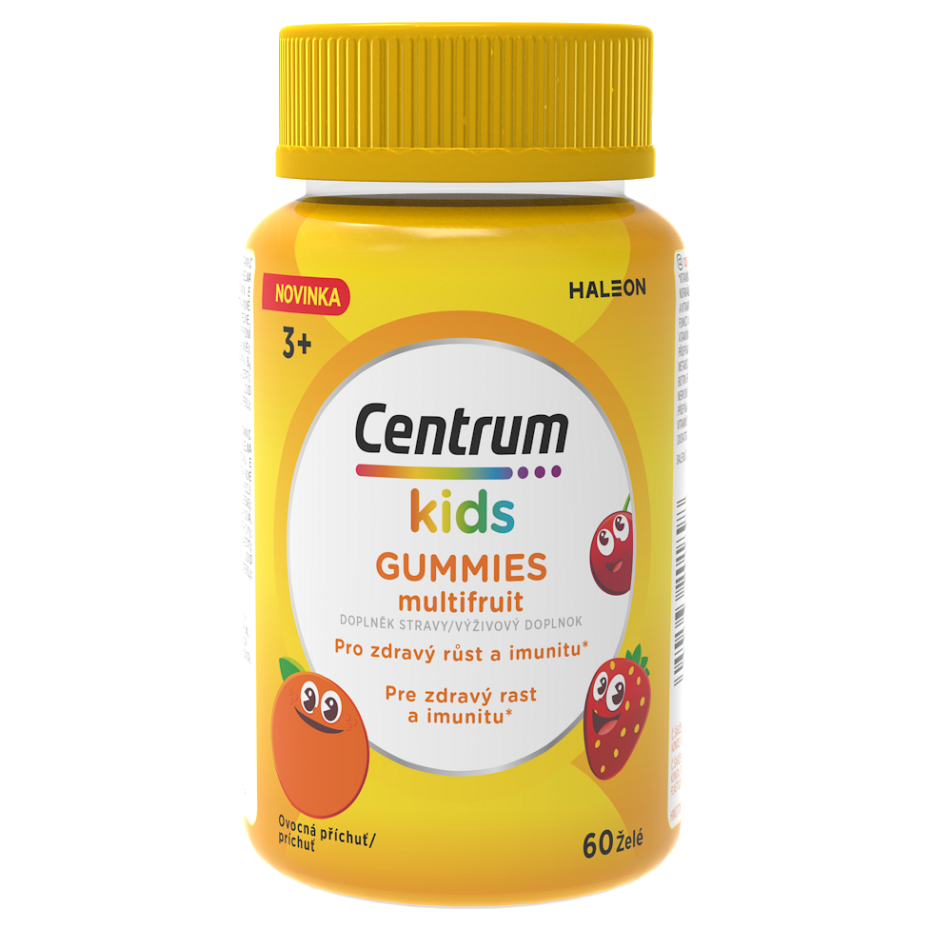 Centrum Kids gummies Multifruit želé cukríky na podporu imunitného systému 60 ks kúpite na Mojalekaren.sk