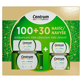 CENTRUM Multivitamín AZ 100 + 30 tabliet NAVYŠE (Multivitamíny) - Viaczložkové