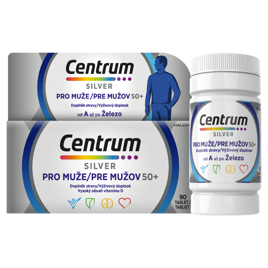 CENTRUM Multivitamín pre mužov 50+ 90 tabliet kúpite na Mojalekaren.sk
