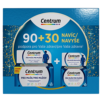 CENTRUM Multivitamín pre mužov 90 + 30 NAVYŠE (Vitamíny na imunitu) - Viaczložkové