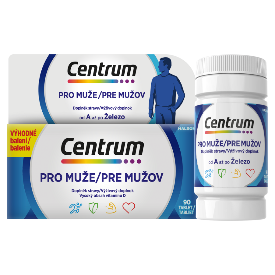 Centrum Multivitamín pre mužov tablety s multivitamínovým komplexom 90 tbl kúpite na Mojalekaren.sk