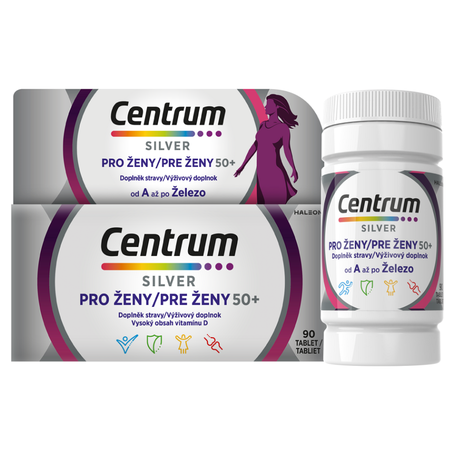 Centrum Multivitamín pre ženy 50+ tablety s multivitamínovým komplexom 90 tbl kúpite na Mojalekaren.sk