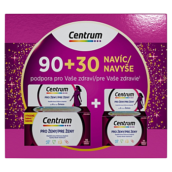 CENTRUM Multivitamín pre ženy 90 + 30 NAVYŠE (Multivitamíny) - Viaczložkové, DIA
