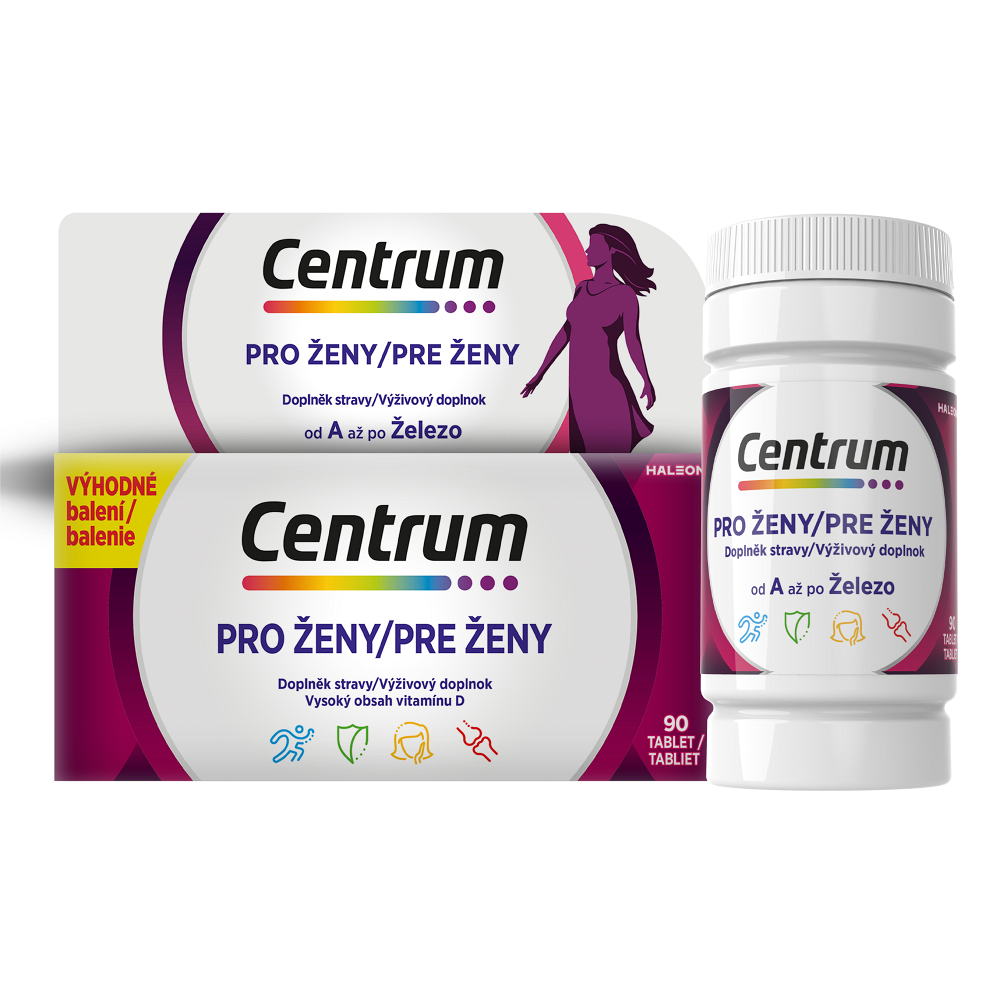 CENTRUM multivitamín pre ženy 90 tabliet kúpite na Mojalekaren.sk