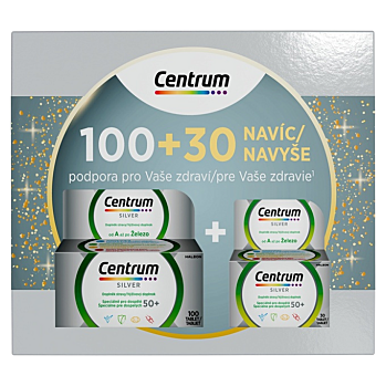 CENTRUM Multivitamín silver 50+ 100 + 30 NAVYŠE (Multivitamíny) - Viaczložkové