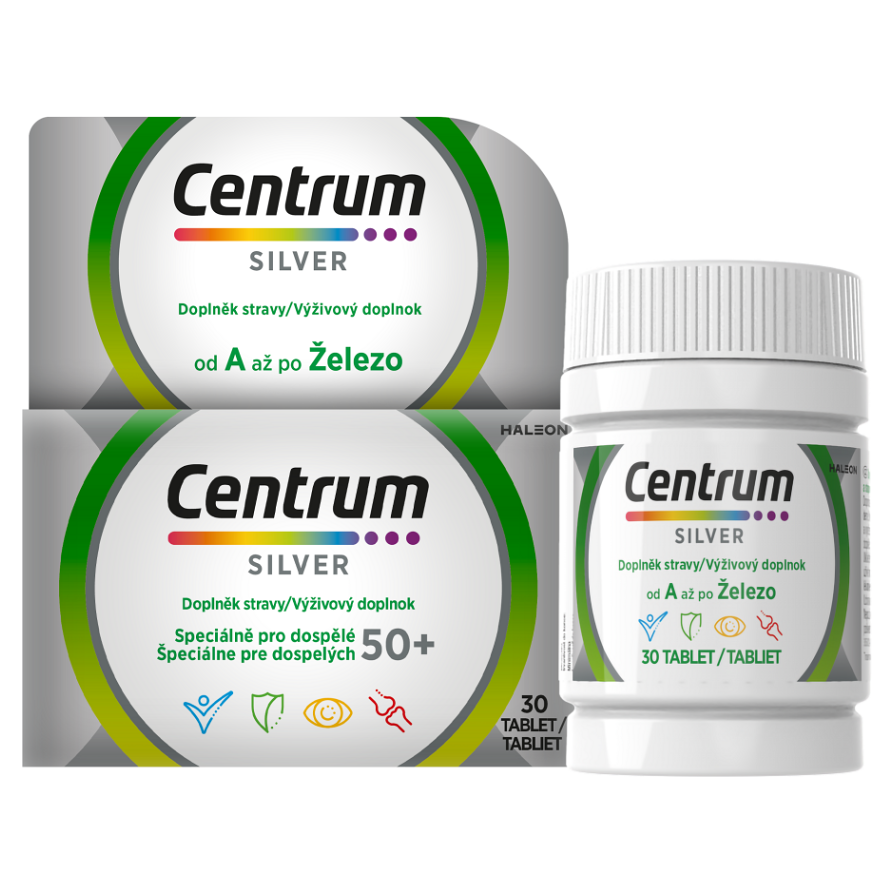 Centrum Multivitamín A-Z Silver 50+ tablety s multivitamínovým komplexom 30 tbl kúpite na Mojalekaren.sk