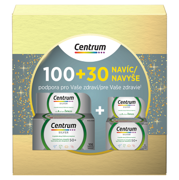 CENTRUM Multivitamín silver 50+ 100 + 30 NAVYŠE