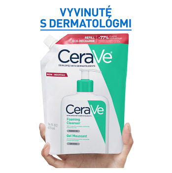 CERAVE Čistiaci peniaci gél náplň 473 ml (Dermokozmetika čistenie pleti) - Dermokozmetika - obrázok 3/3