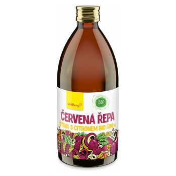 WOLFBERRY Šťava z červenej repy s citrónom 500 ml BIO (Bio nápoje) - Prírodné, BIO
