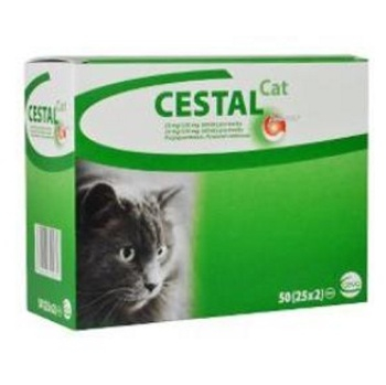 CESTAL flavour odčervovacie tablety pre mačky 50 tabliet