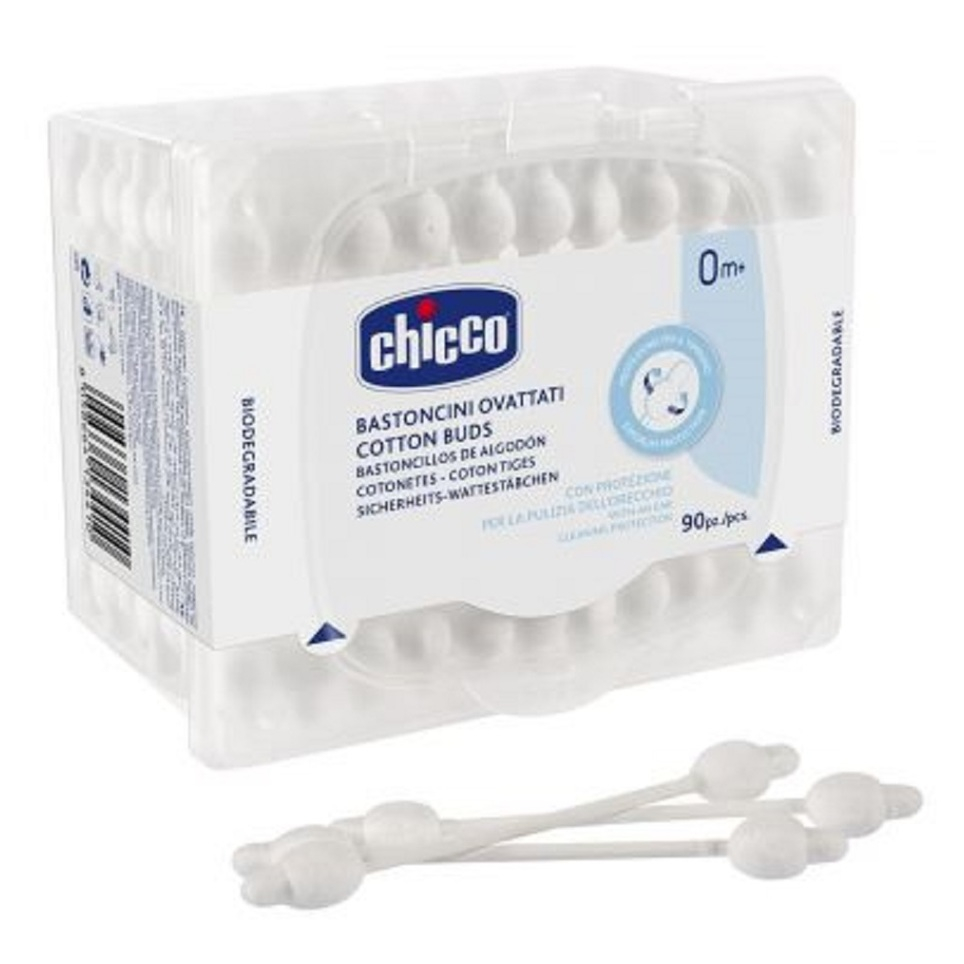CHICCO Tyčinky vatové anatomické 90 ks kúpite na Mojalekaren.sk