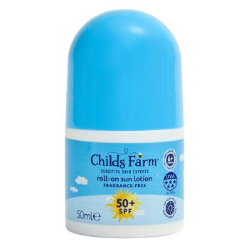 CHILDS FARM Detské opaľovací roll-on s SPF 50+ 50 ml (Opaľovacie krémy) - Vodeodolné