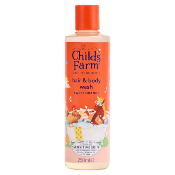 CHILDS FARM Umývacia emulzia na vlasy a telo sladký pomaranč 250 ml (Mycie a čistiace emulzie) - Hydratačný, Upokojujúci, Čistiace