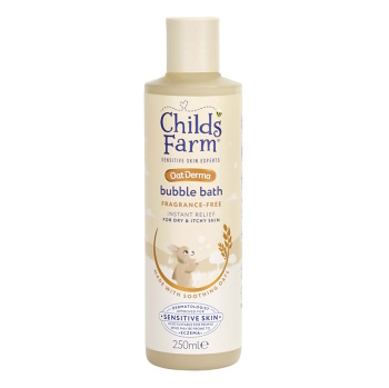 CHILDS FARM OatDerma bublinkový kúpeľ bez parfumácie 250 ml (Peny a potreby do kúpeľa) - Penivé, Netestované na zvieratách