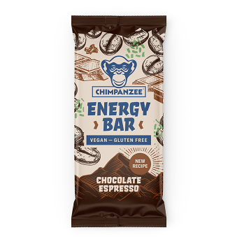 CHIMPANZEE Energy Bar Chocolate Espresso 55 g (Energetické tyčinky) - Energetické, Mimo výkon, Prírodné, Slané