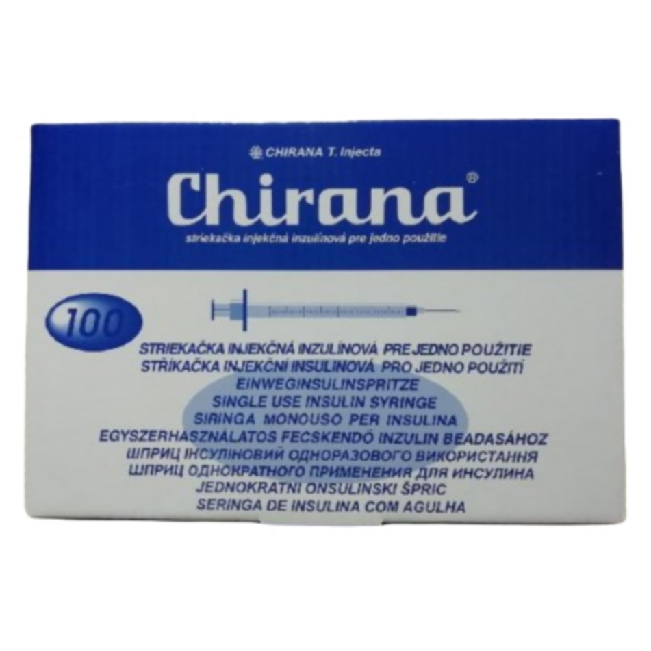 E-shop CHIRANA U100 Injekčná striekačka ins. 0,33x12-13 1 ml 100 kusov