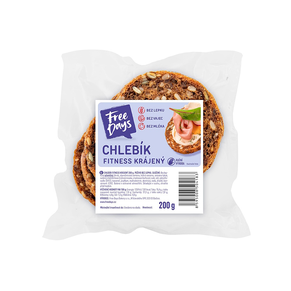 E-shop FREE DAYS Chlebík fitness krájaný bez lepku 200 g