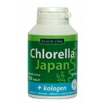 Health Link Chlorella Japan + kolagén 750 tabliet