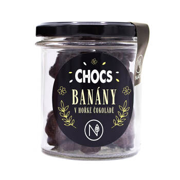 NATU Chocs banány v 60% horkej čokoláde 110 g (Čokolády)