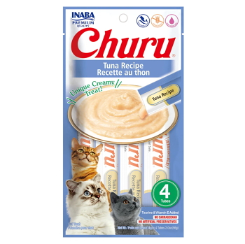 CHURU Cat Tuna pyré z tuniaka pre mačky 4x14 g (Maškrty pre mačky)