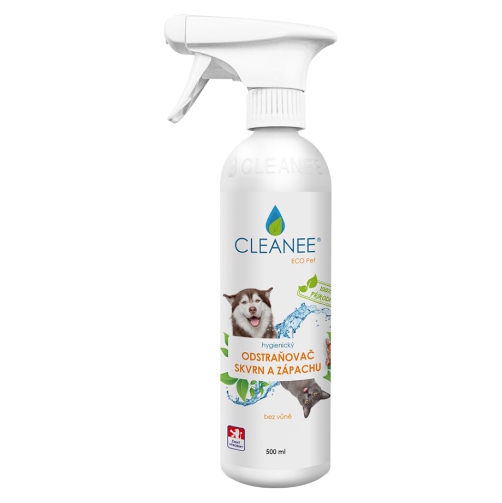 CLEANEE ECO Pet hygienický odstraňovač škvŕn a zápachu 500 ml