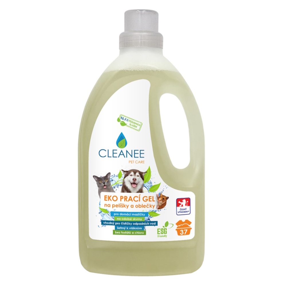 CLEANEE Pet Care eko prací gél 1,5 l