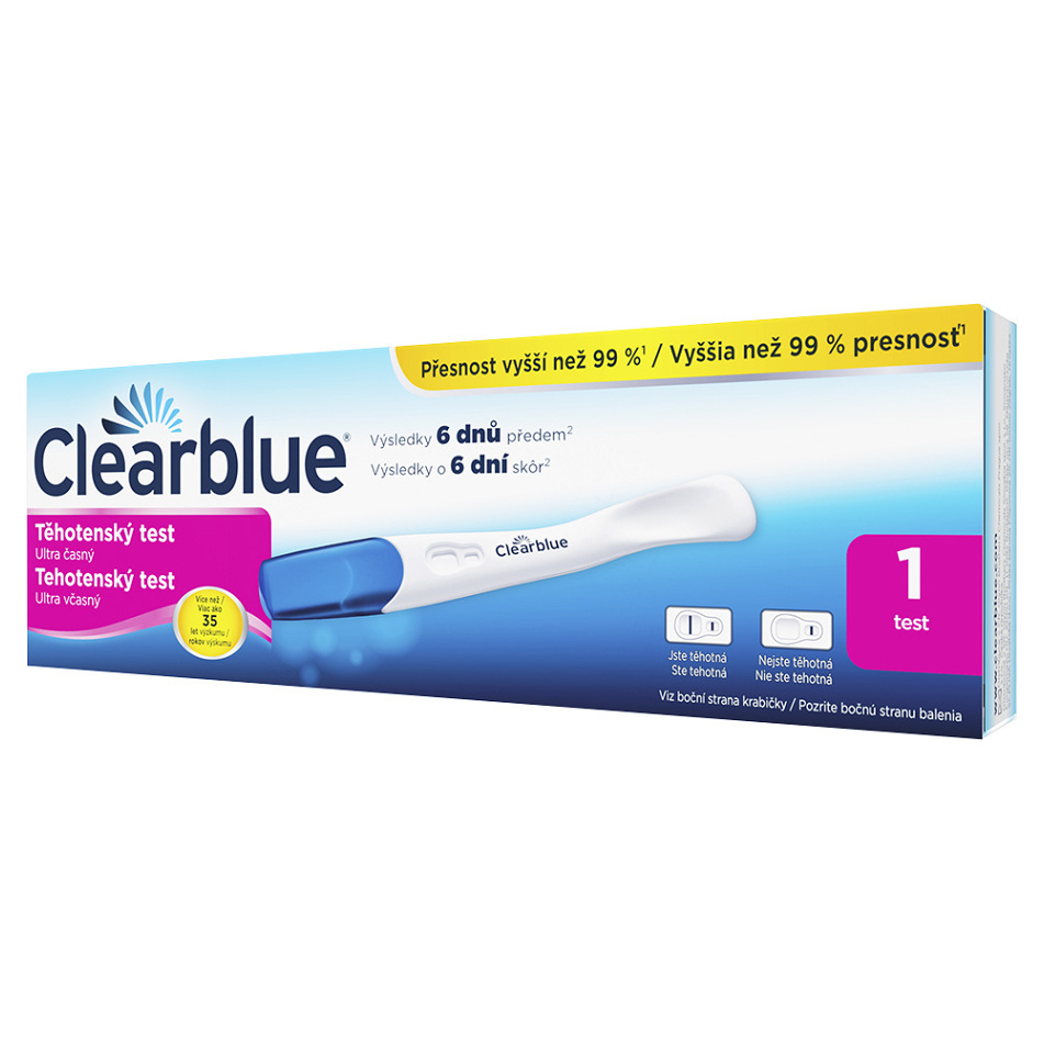 CLEARBLUE Ultra včasný tehotenský test 1 ks kúpite na Mojalekaren.sk