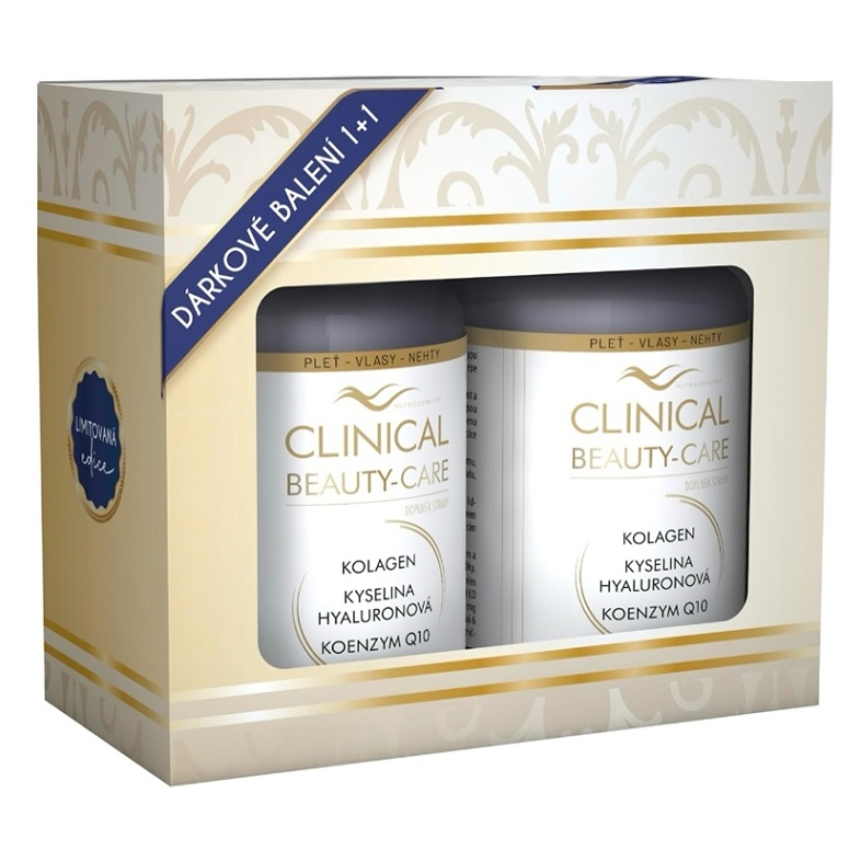 CLINICAL Beauty-Care Kolagén + kyselina hyaluronová + koenzým Q10 2 x 60 tablet
