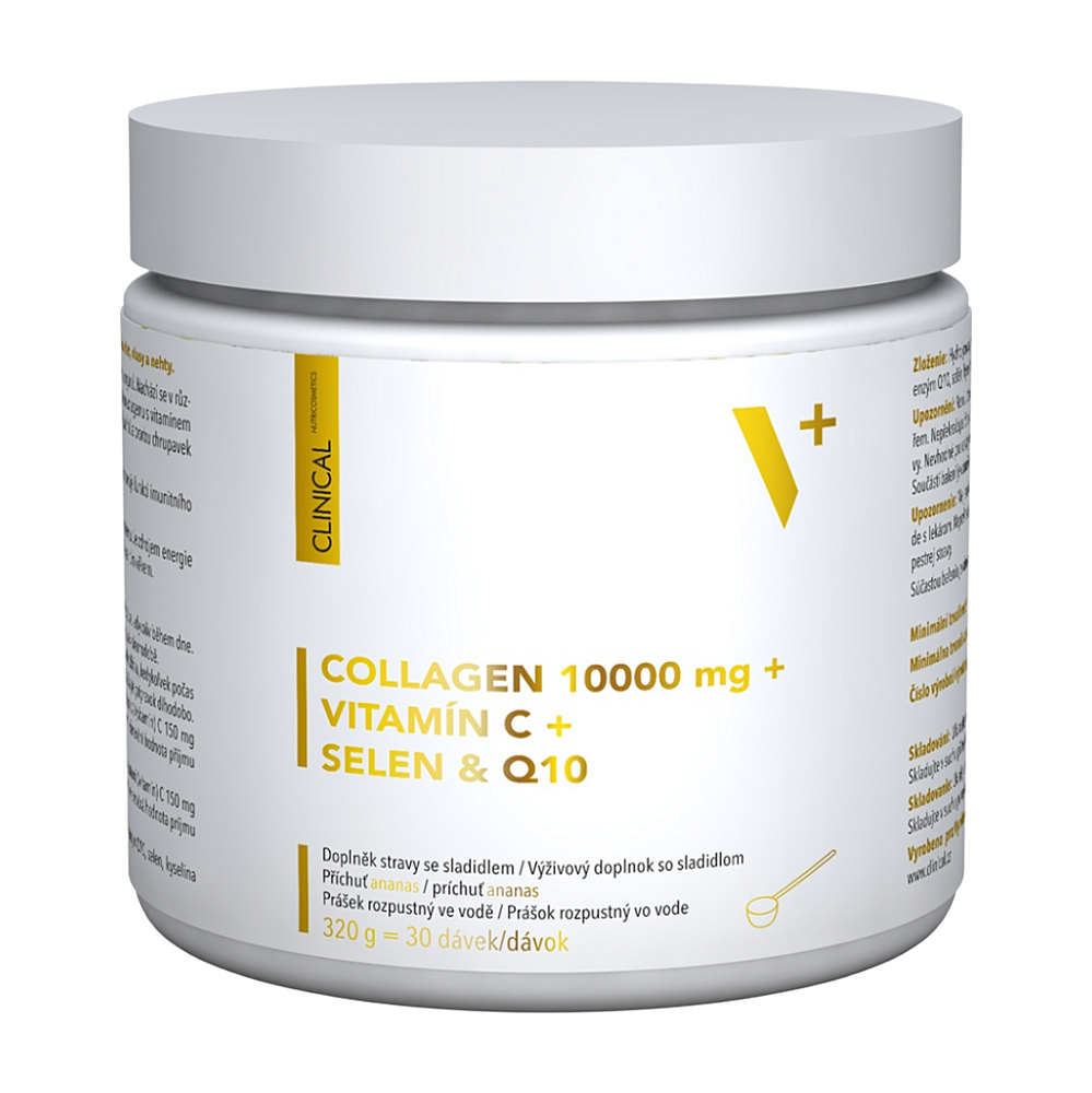 CLINICAL NUTRICOSMETICS Collagen 10 000mg + vitamín C + selén & Q10, 320 g kúpite na Mojalekaren.sk