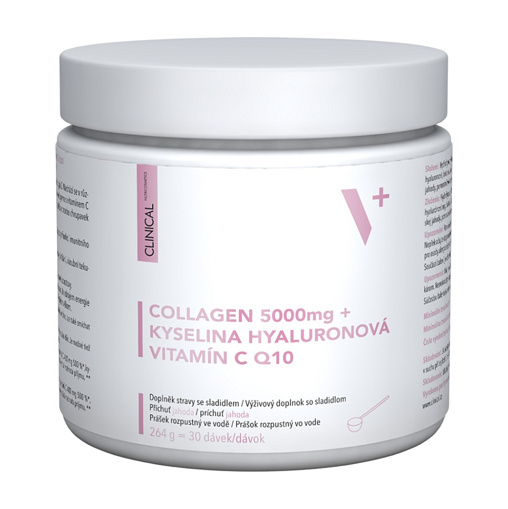CLINICAL NUTRICOSMETICS Collagen 5000mg + kyselina hyalurónová + vitamín C & Q10, 264 g kúpite na Mojalekaren.sk