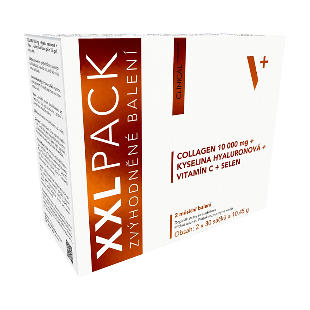 CLINICAL Collagen + kyselina hyalurónová + vitamín C + selén 2x30 vrecúšok