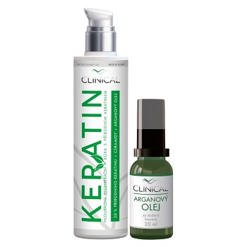 CLINICAL Keratín kúra 100 ml + Arganový olej 20 ml (Vlasové aktivátory)