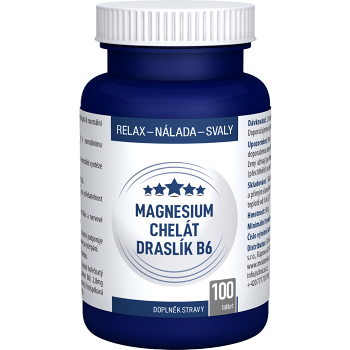 CLINICAL Magnesium chelát + Draslík B6 100 tabliet (Na energi, pri únave) - Viaczložkové