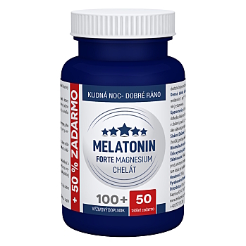CLINICAL Melatonín forte magnézium chelát 100+50 tabliet (Magnézium (Horčík)) - Viaczložkové