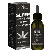 CLINICAL Sleep konopný olej + chmeľ + melatonín 10 ml