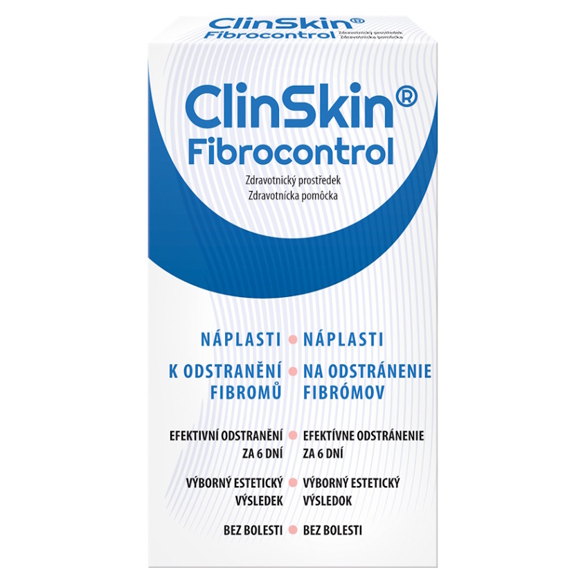 E-shop CLINSKIN Fibrocontrol náplasti na odstránenie fibrómov 3 kusy